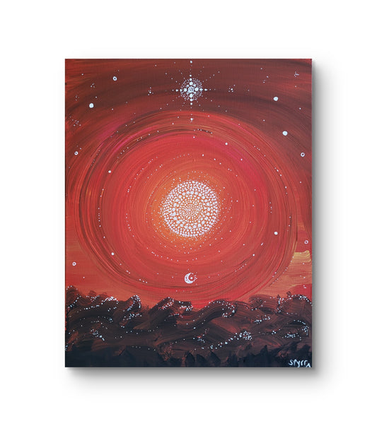 ACRYLIQUES - " Alignement Karmique" - 40x50 cm